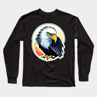 Eagle Bird Illustration Long Sleeve T-Shirt